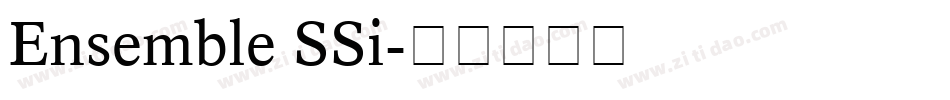 Ensemble SSi字体转换